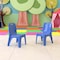 Flash Furniture Blue Plastic Stack School Chair-11"H Seat, PK2 2-YU-YCX-011-BLUE-GG - alternate 1